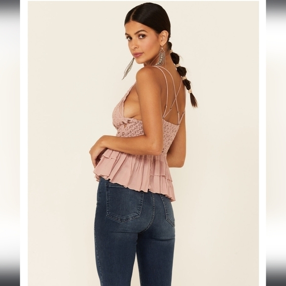 Free People Intimately Adella Cami in Dusty Mauve•XS - Picture 2 of 6